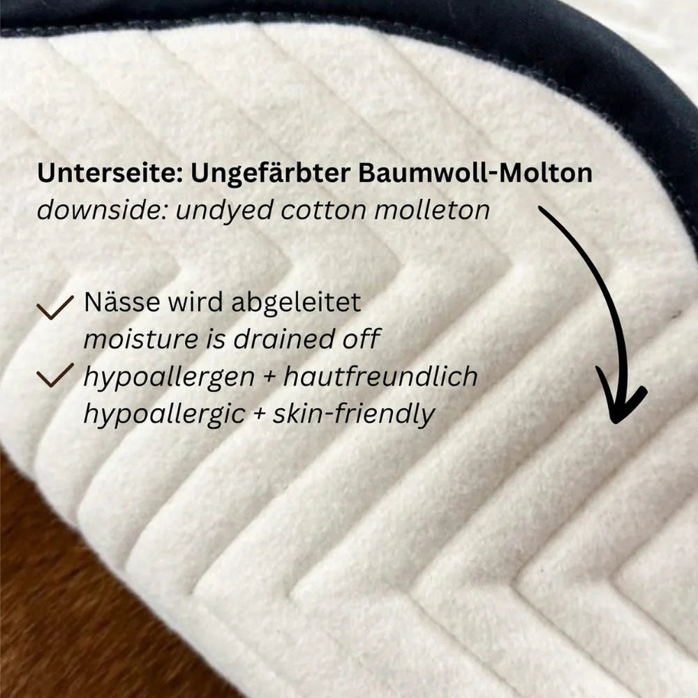 L'Evoine Alpaca Dressage Saddle Pad, Espresso