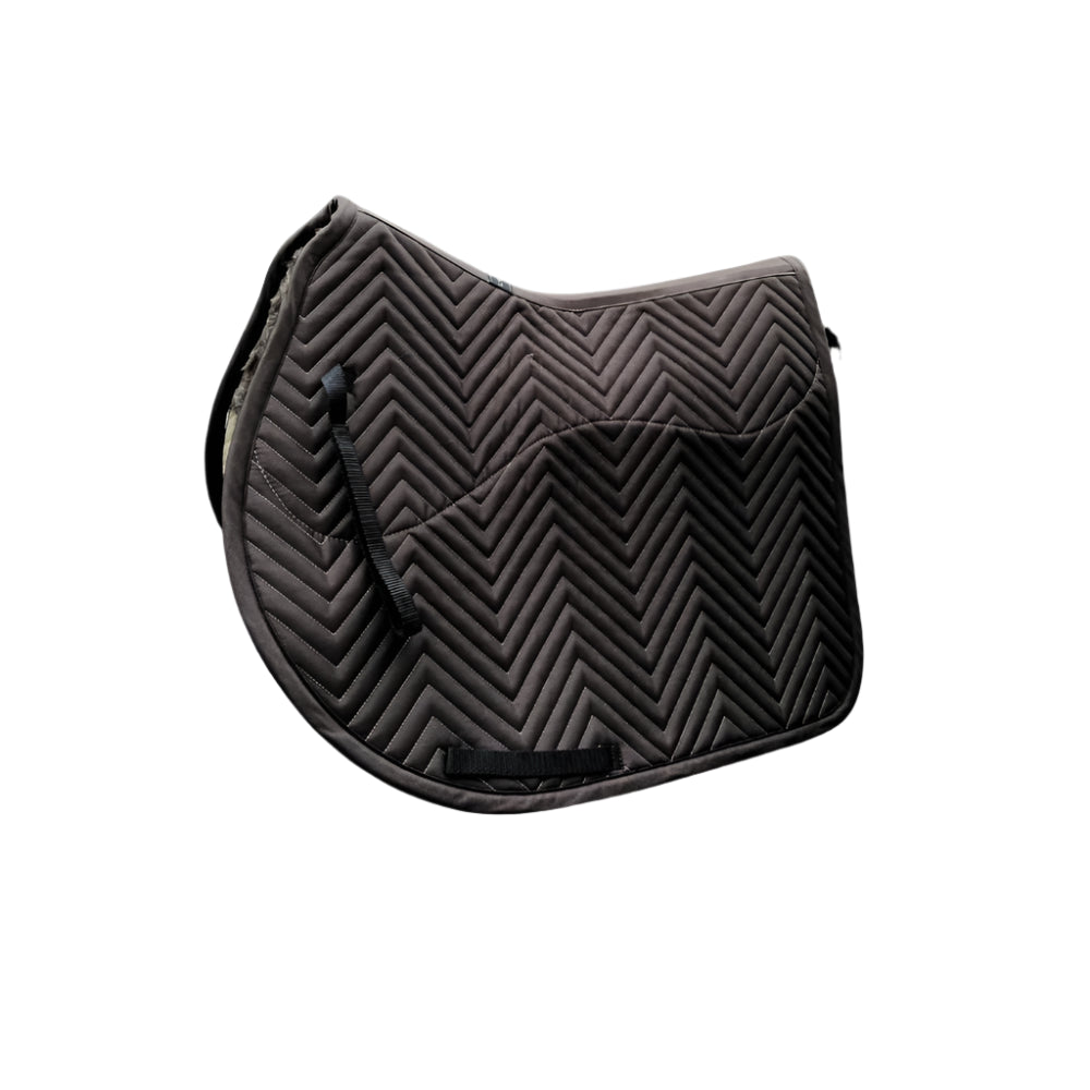 L'Evoine Alpaca Jump Saddle Pad, Espresso