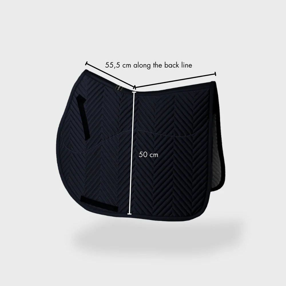 L'Evoine Alpaca Jump Saddle Pad, Espresso