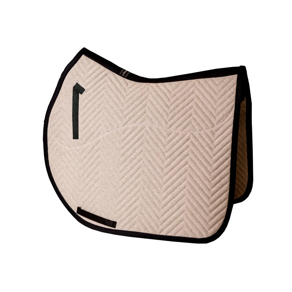 L'Evoine Alpaca Jump Saddle Pad, Linen