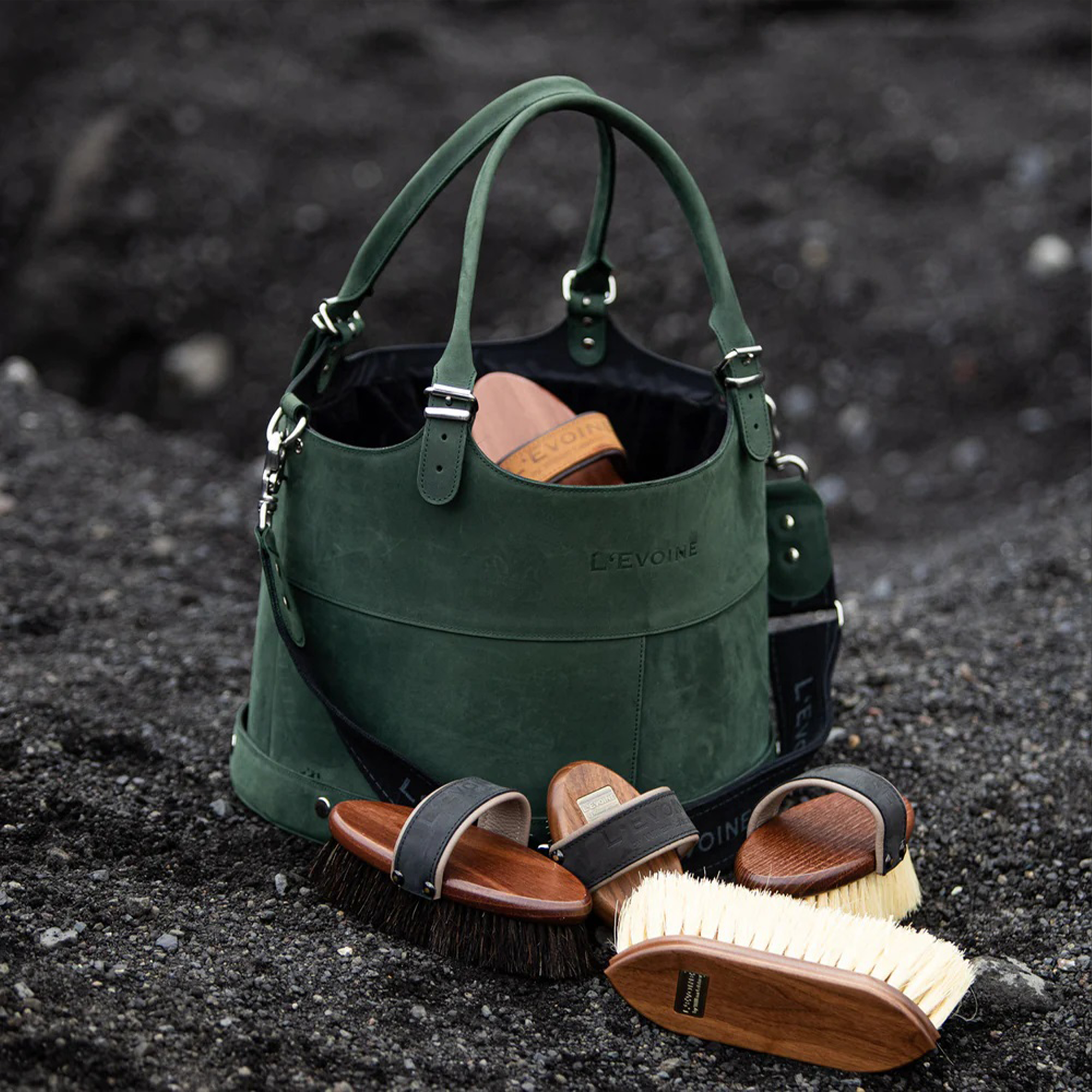 L'Evoine Le Baquet Cleaning Bag, Emerald Green