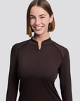 LeMieux Brilliance Heyden Ladies Lightweight Base Layer, Espresso