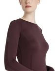 LeMieux Britney Seamless Long Sleeve Training Shirt, Damson