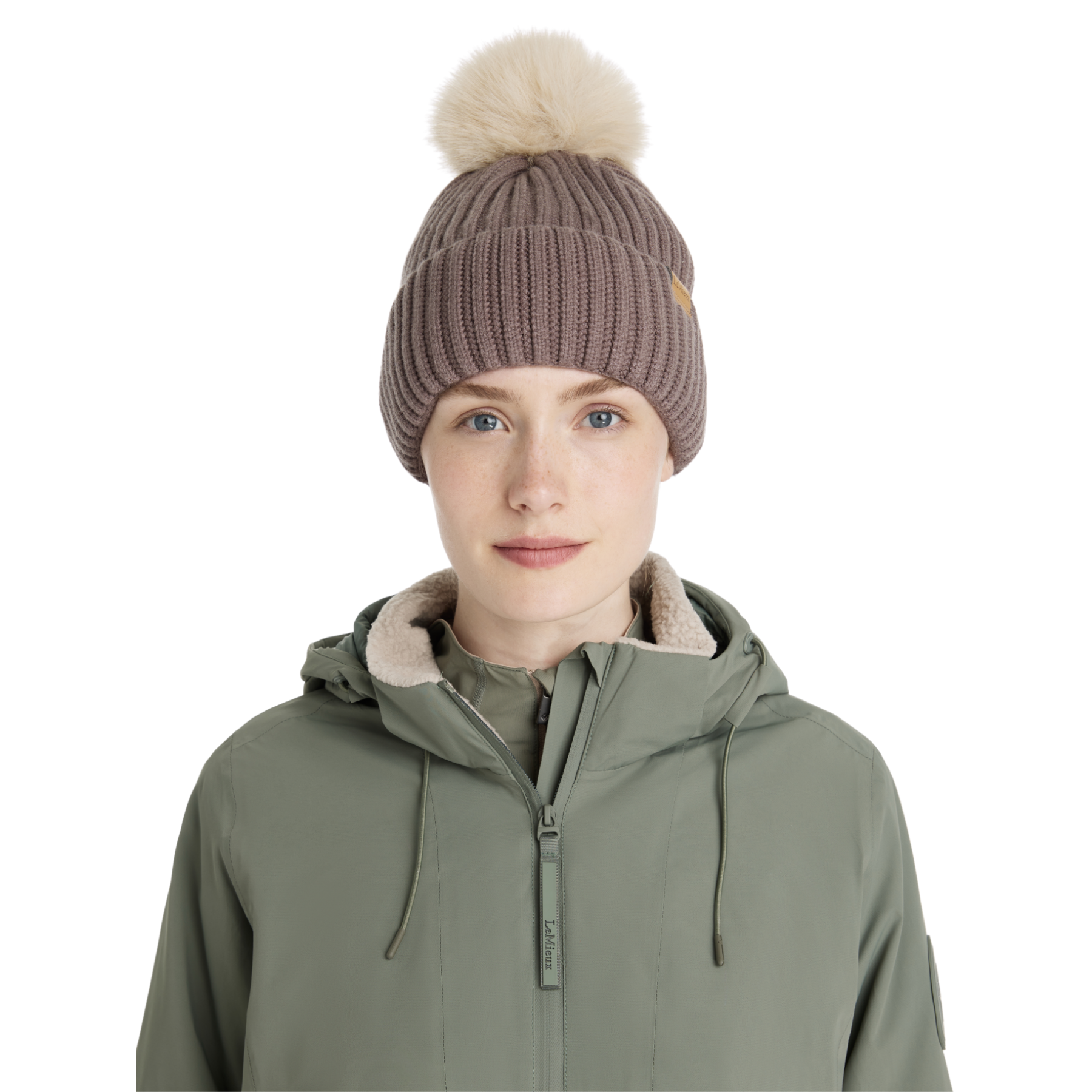 LeMieux Clara Rib Beanie, Walnut