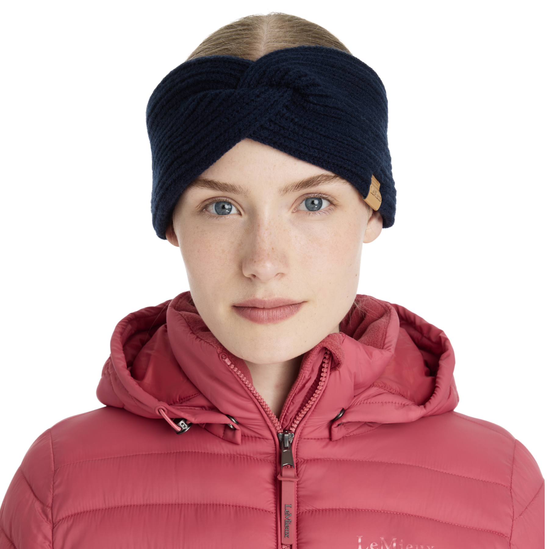 LeMieux Clara Rib Knot Headband, Navy