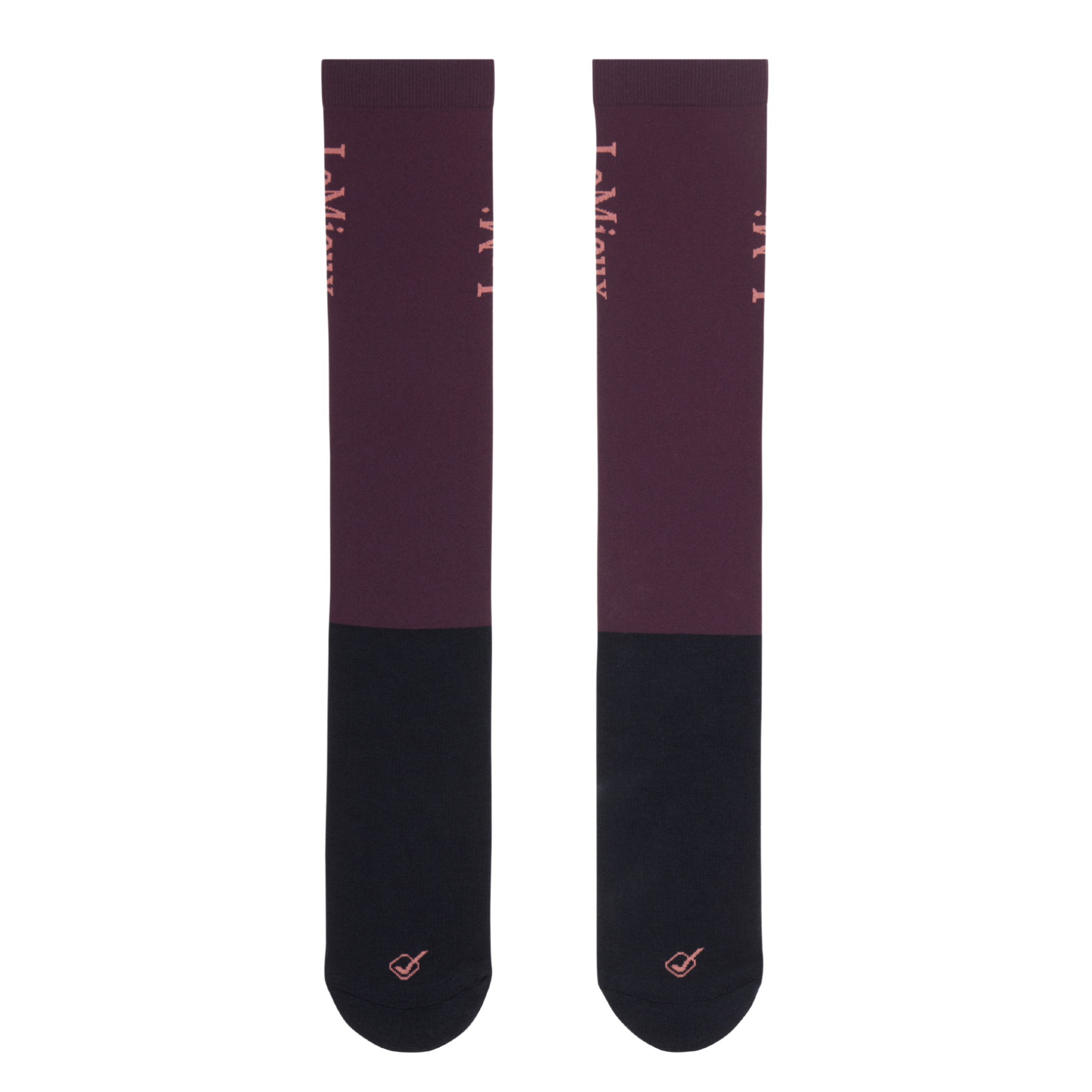 LeMieux Competition Socks 2 Pack, Damson