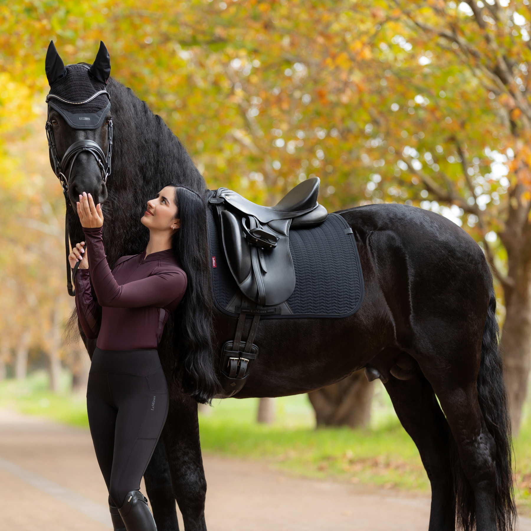 LeMieux Finesse Dressage Saddle Pad, Black