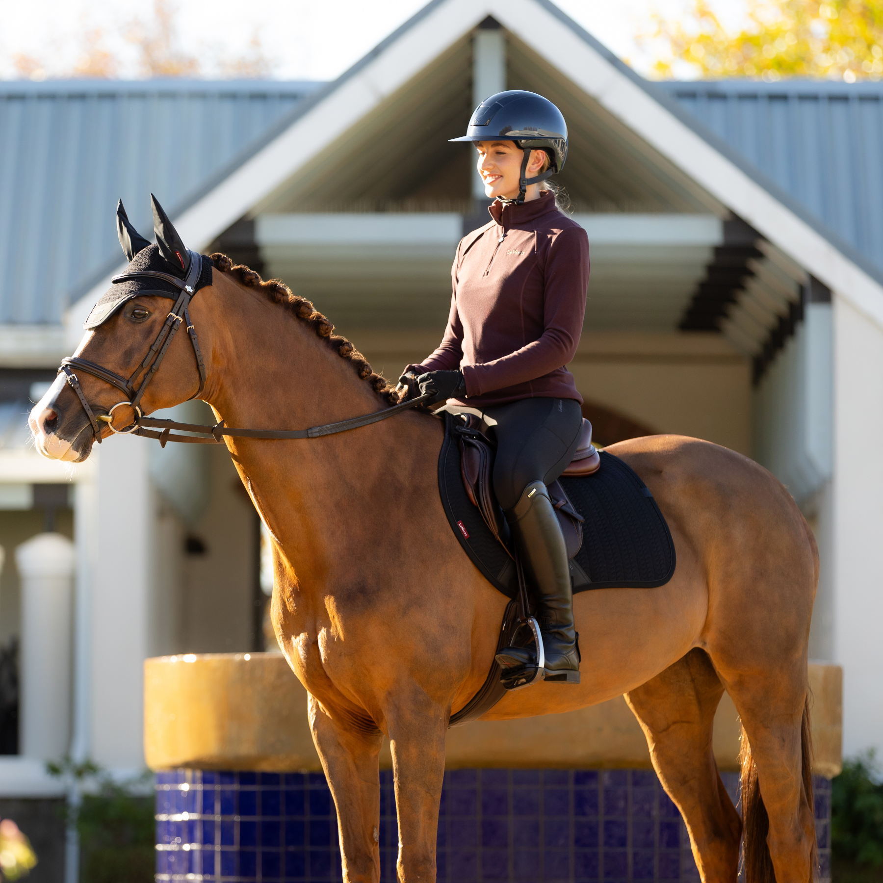 LeMieux Finesse EuroJump Saddle Pad, Black