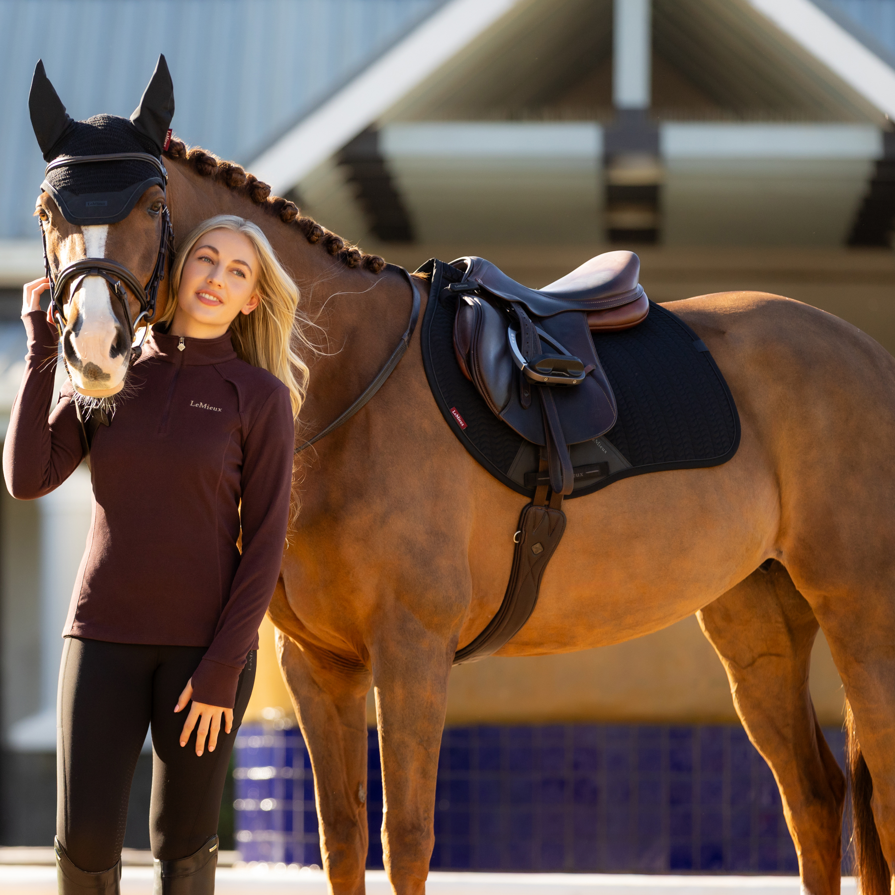 LeMieux Finesse EuroJump Saddle Pad, Black