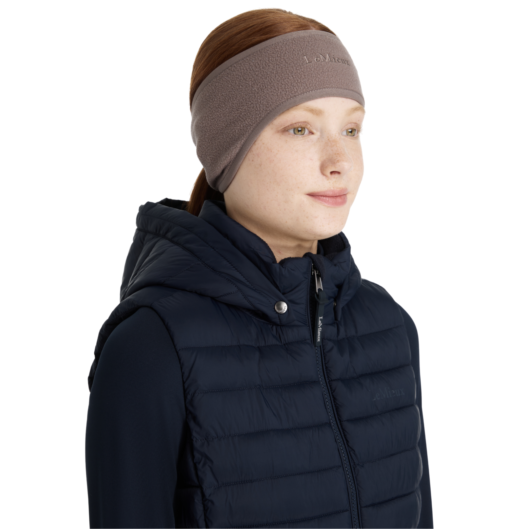 LeMieux Fleece Earwarmer, Walnut