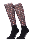 LeMieux Footsie Socks Llamas, Damson