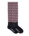 LeMieux Footsie Socks Llamas, Damson