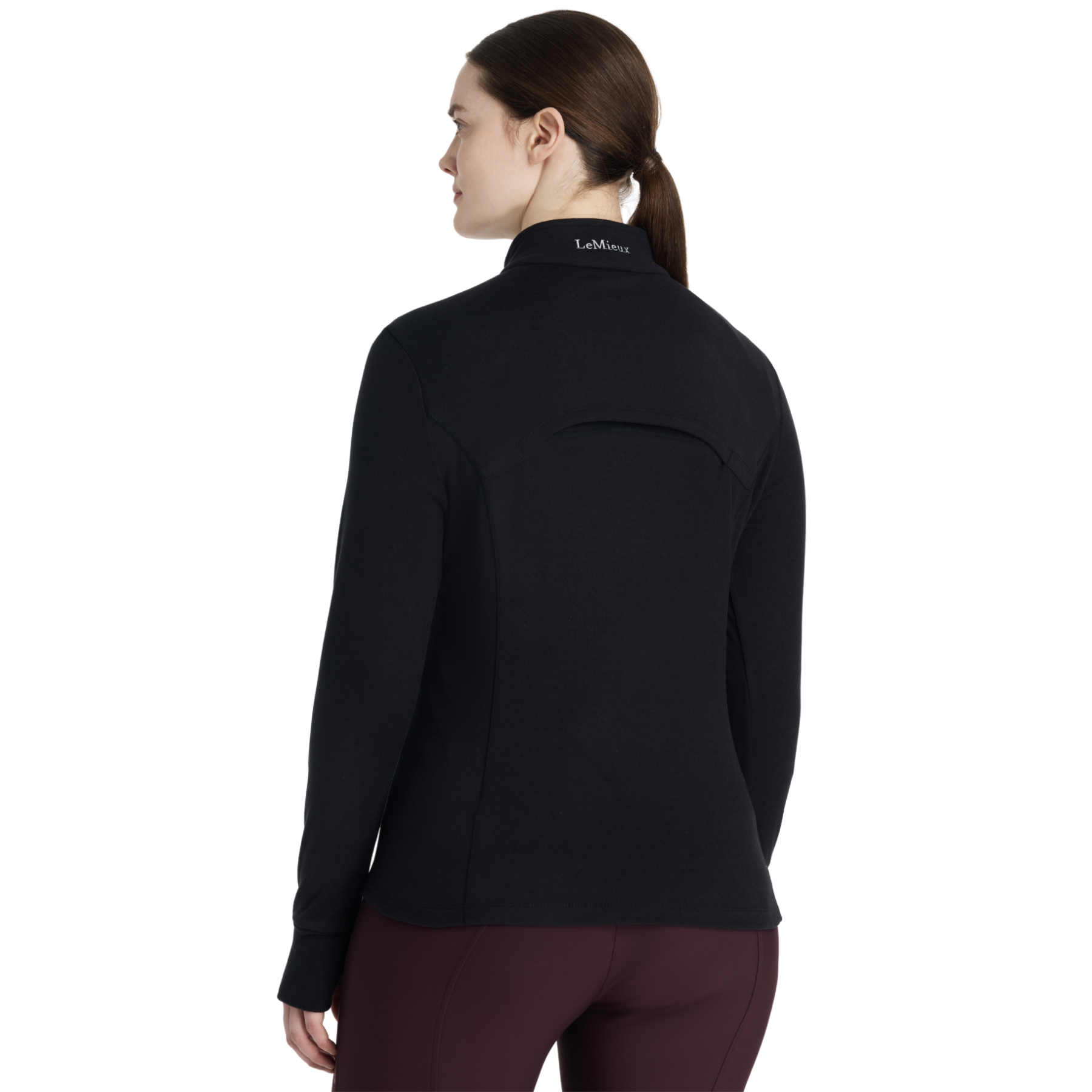 LeMieux Frances Ladies Quarter Zip Fleece, Black