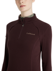 LeMieux Frances Ladies Quarter Zip Fleece, Damson