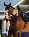 LeMieux Frances Ladies Quarter Zip Fleece, Damson