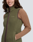 LeMieux Frankie Ladies Fleece Vest, Willow Green