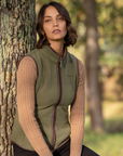 LeMieux Frankie Ladies Fleece Vest, Willow Green