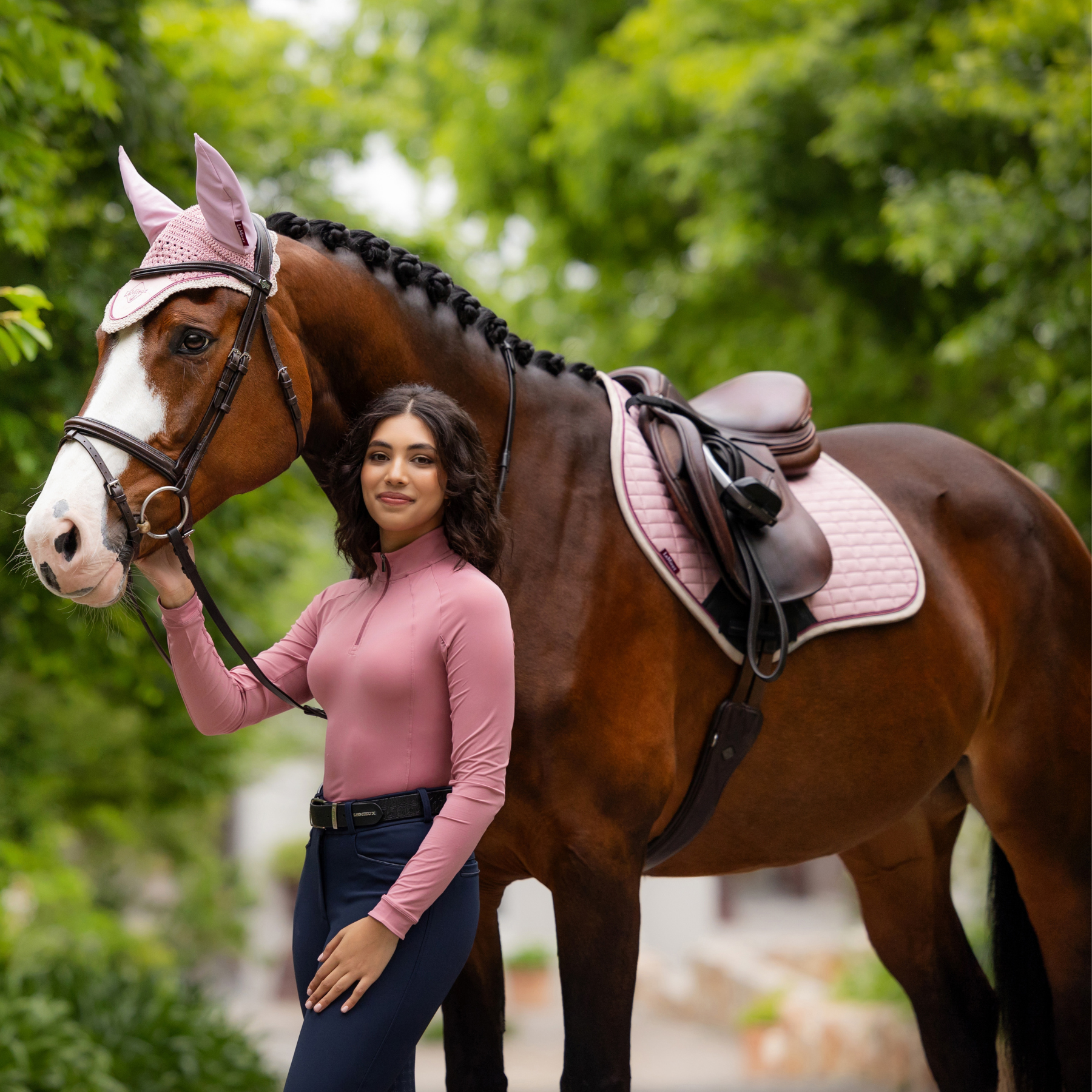 LeMieux Halle Ladies Lightweight Base Layer, Peony