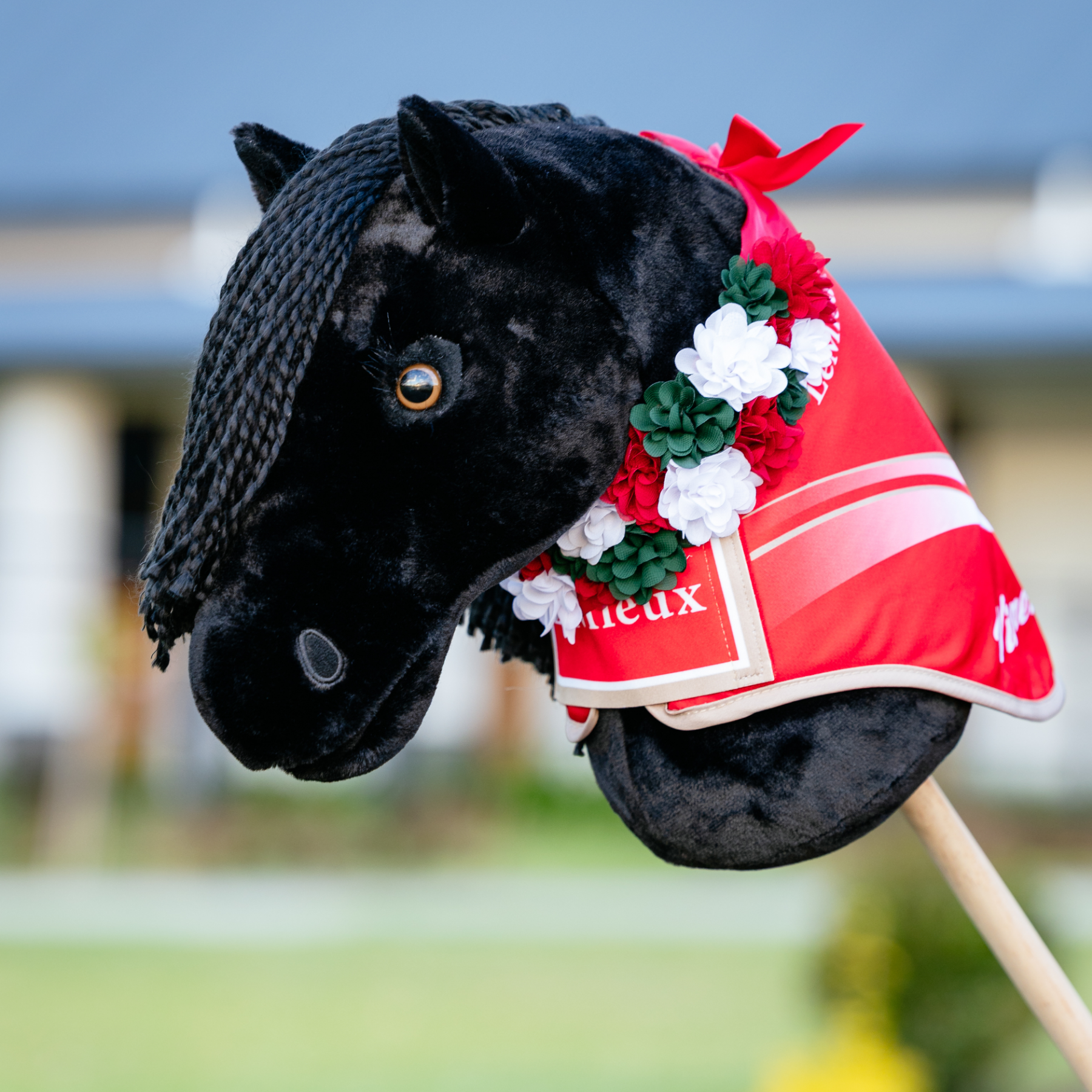 LeMieux Hobby Horse Flower Sash, Red