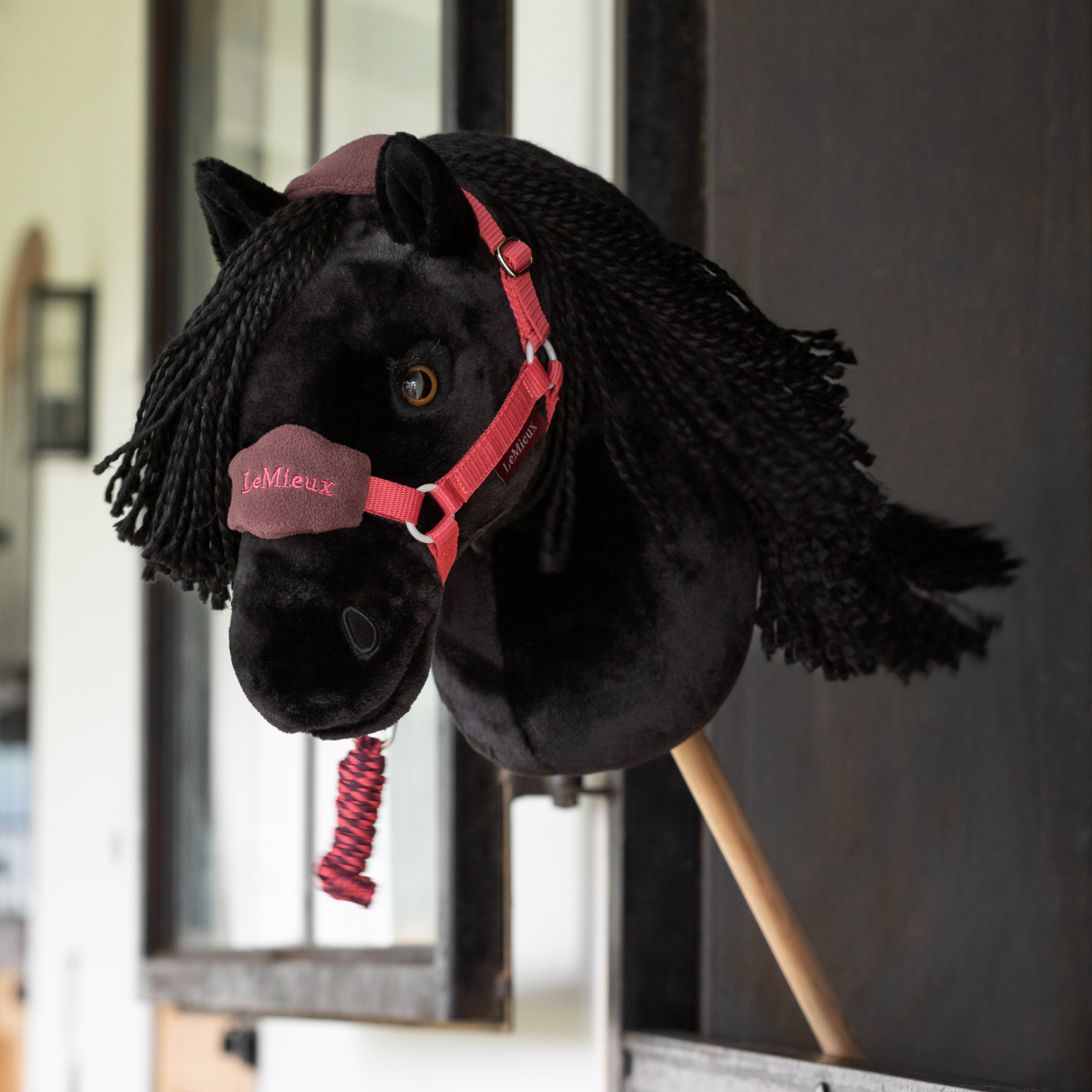 LeMieux Hobby Horse Vogue Headcollar & Leadrope, Cranberry
