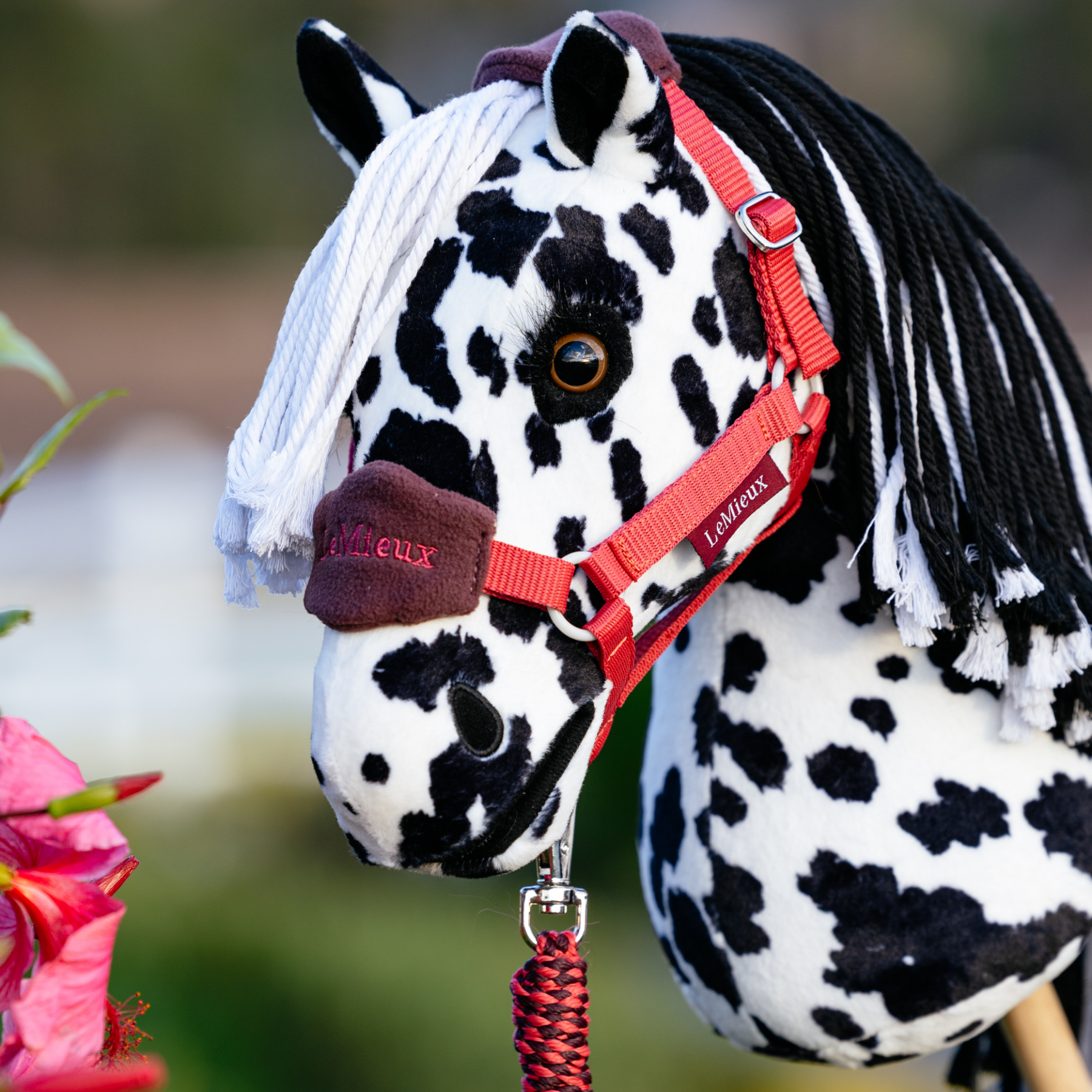 LeMieux Hobby Horse Vogue Headcollar & Leadrope, Cranberry