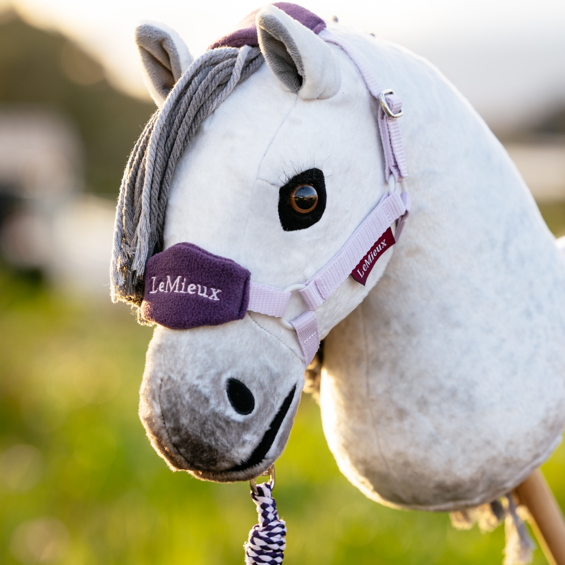 LeMieux Hobby Horse Vogue Headcollar & Leadrope, Lilac