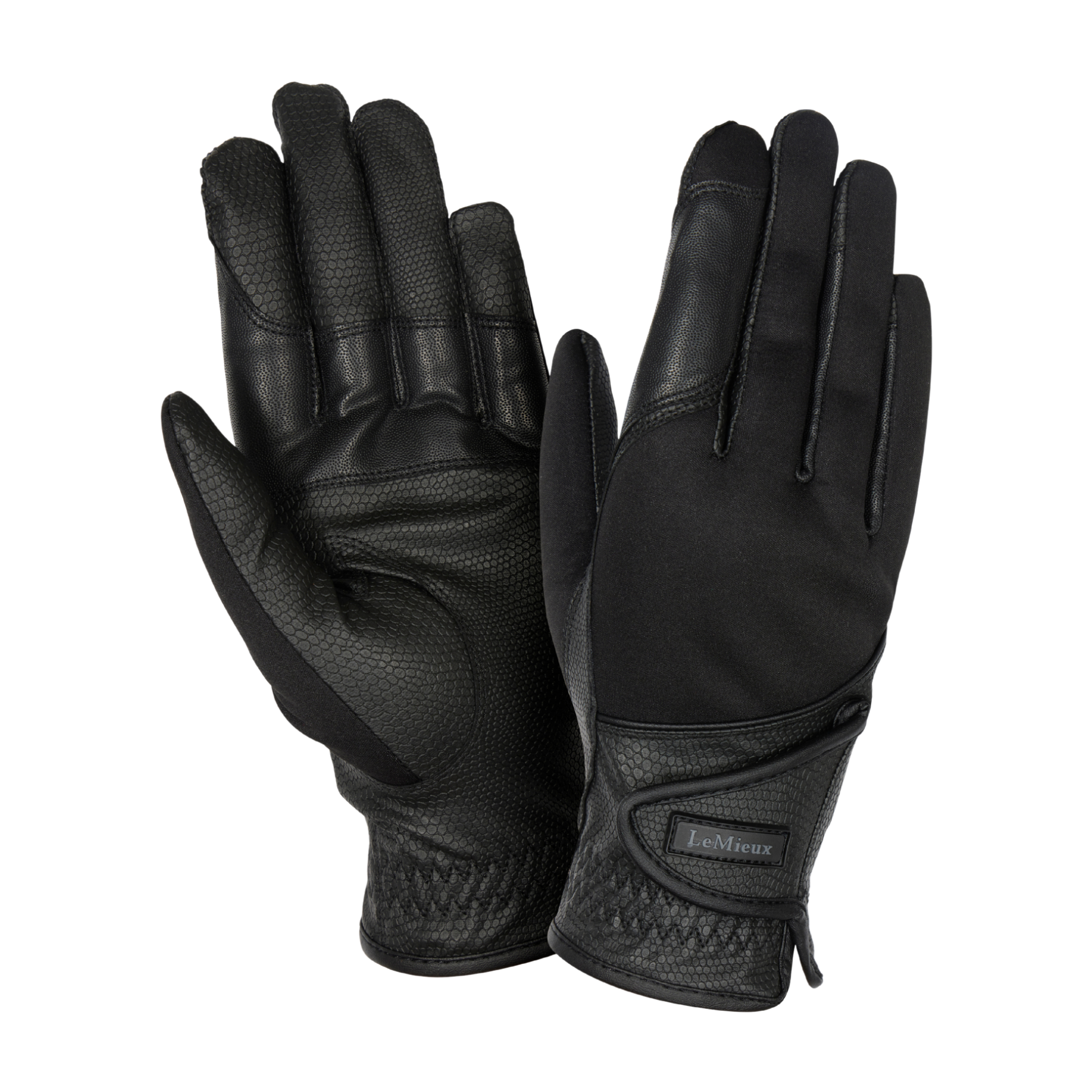 LeMieux Hybrid Riding Gloves, Black