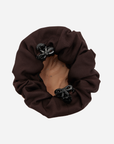 LeMieux Scrunchie with Crystal Hair Net, Brown/Blonde