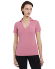 LeMieux Serena Ladies Short Sleeve Sports Polo, Peony
