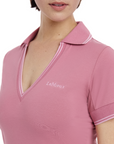 LeMieux Serena Ladies Short Sleeve Sports Polo, Peony