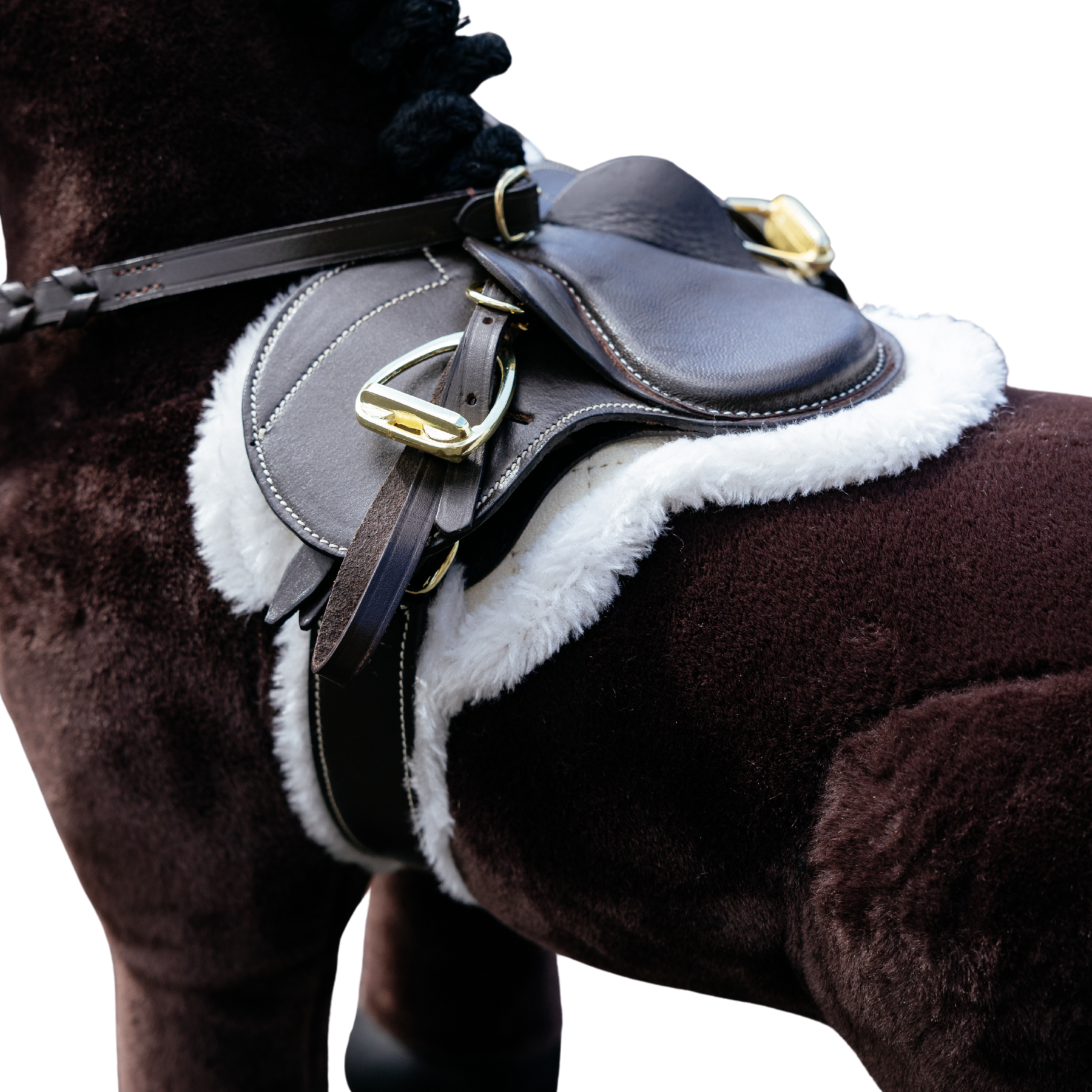LeMieux Toy Pony Hunter Saddle Pad & Girth, Brown