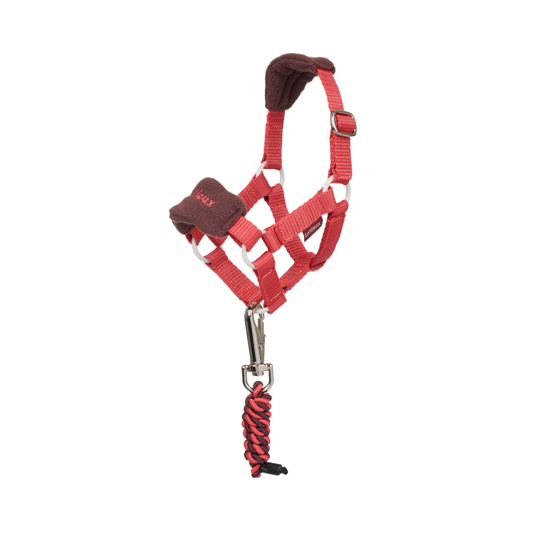 LeMieux Toy Pony Vogue Head Collar & Lead Rope, Cranberry