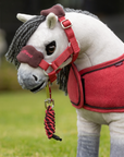 LeMieux Toy Pony Vogue Head Collar & Lead Rope, Cranberry
