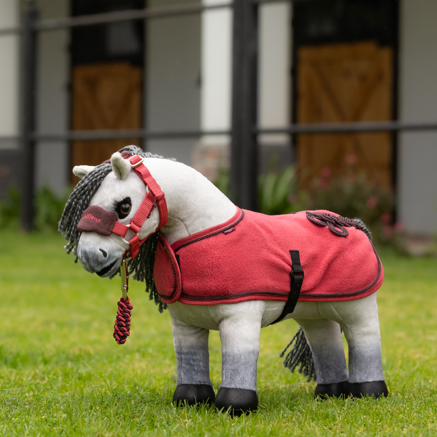 LeMieux Toy Pony Vogue Head Collar & Lead Rope, Cranberry