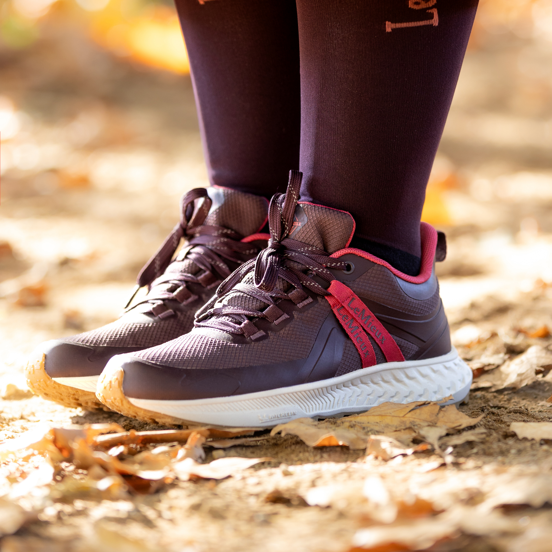 LeMieux Trax Viva Waterproof Trainer, Damson