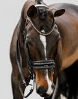 Lumiere Equestrian ARIANA Anatomic Premium Leather Double Bridle, Black with Reins