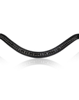 Lumiere Equestrian Black Swarovski Browband, Black