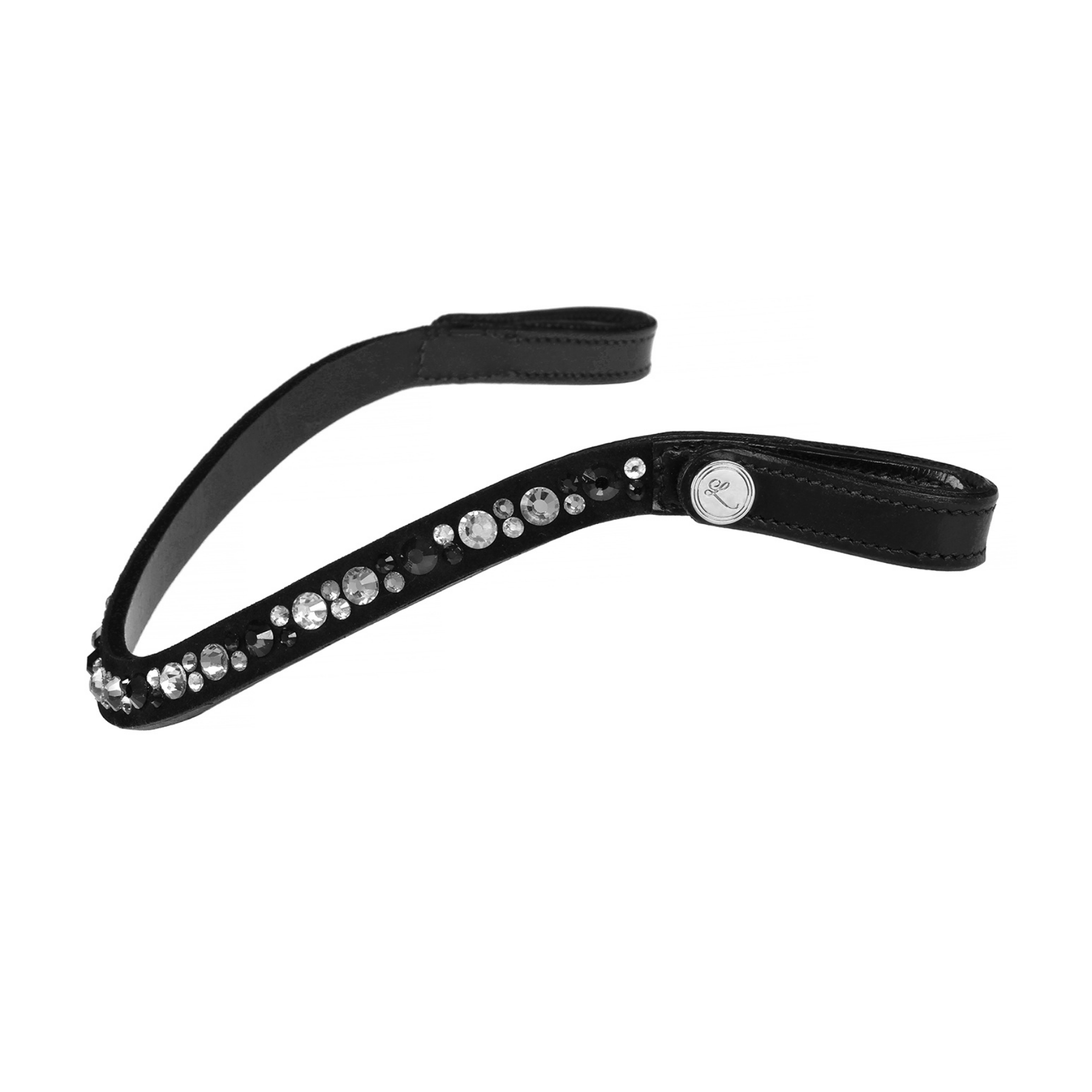 Lumiere Equestrian Dante Browband, Black