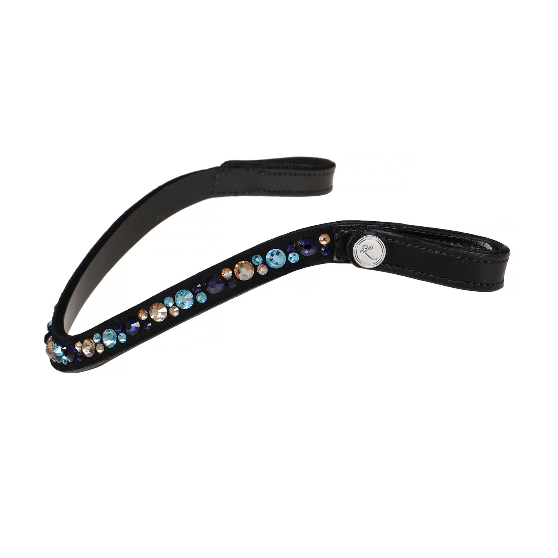 Lumiere Equestrian Demi Browband, Black