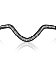 Lumiere Equestrian Saphira Browband, Black