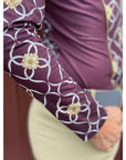 Arista Equestrian Ladies Luxe Quarter Zip Long Sleeve Training Shirt, Wine