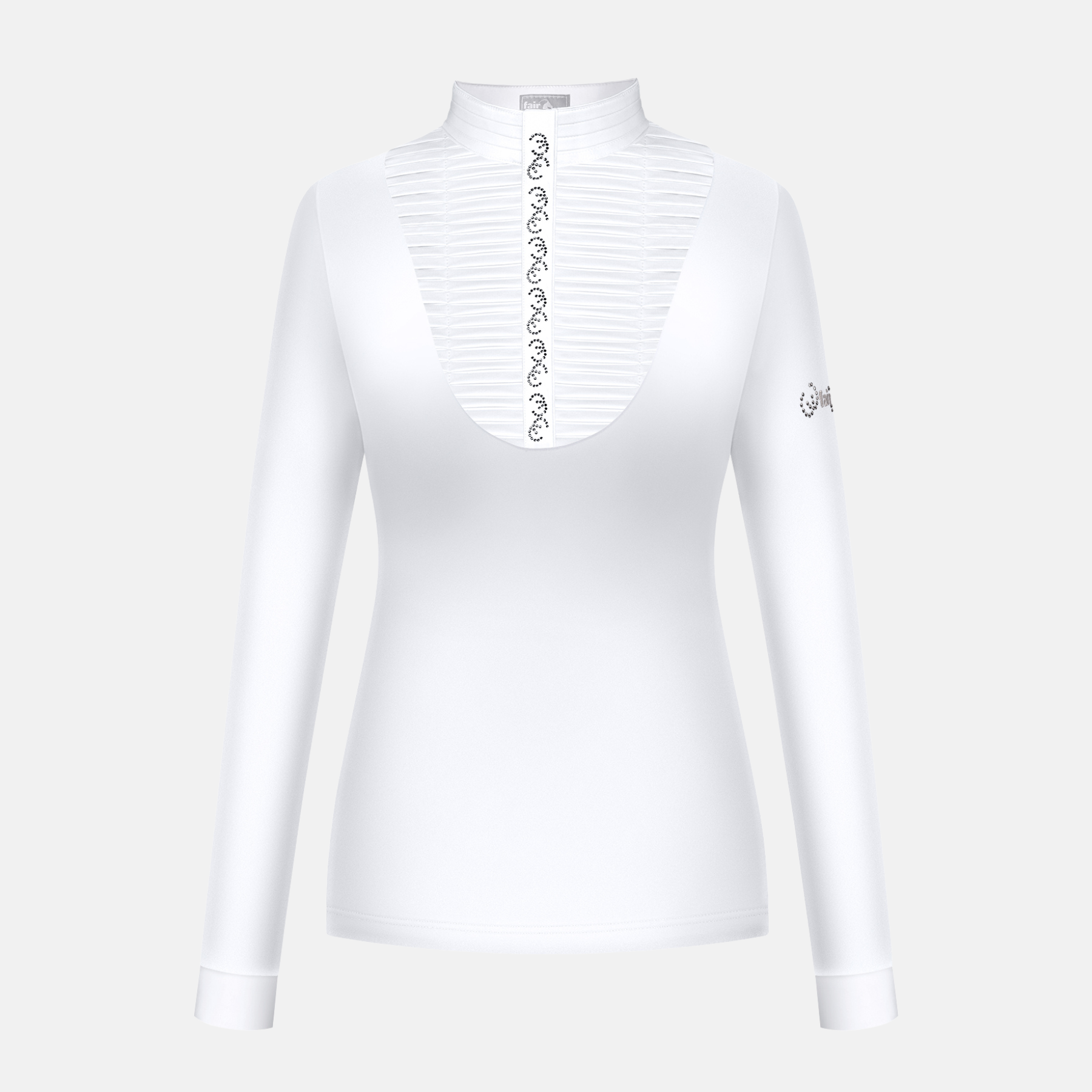 Fair Play LYNDAL Ladies Long Sleeve Competition Shirt, White