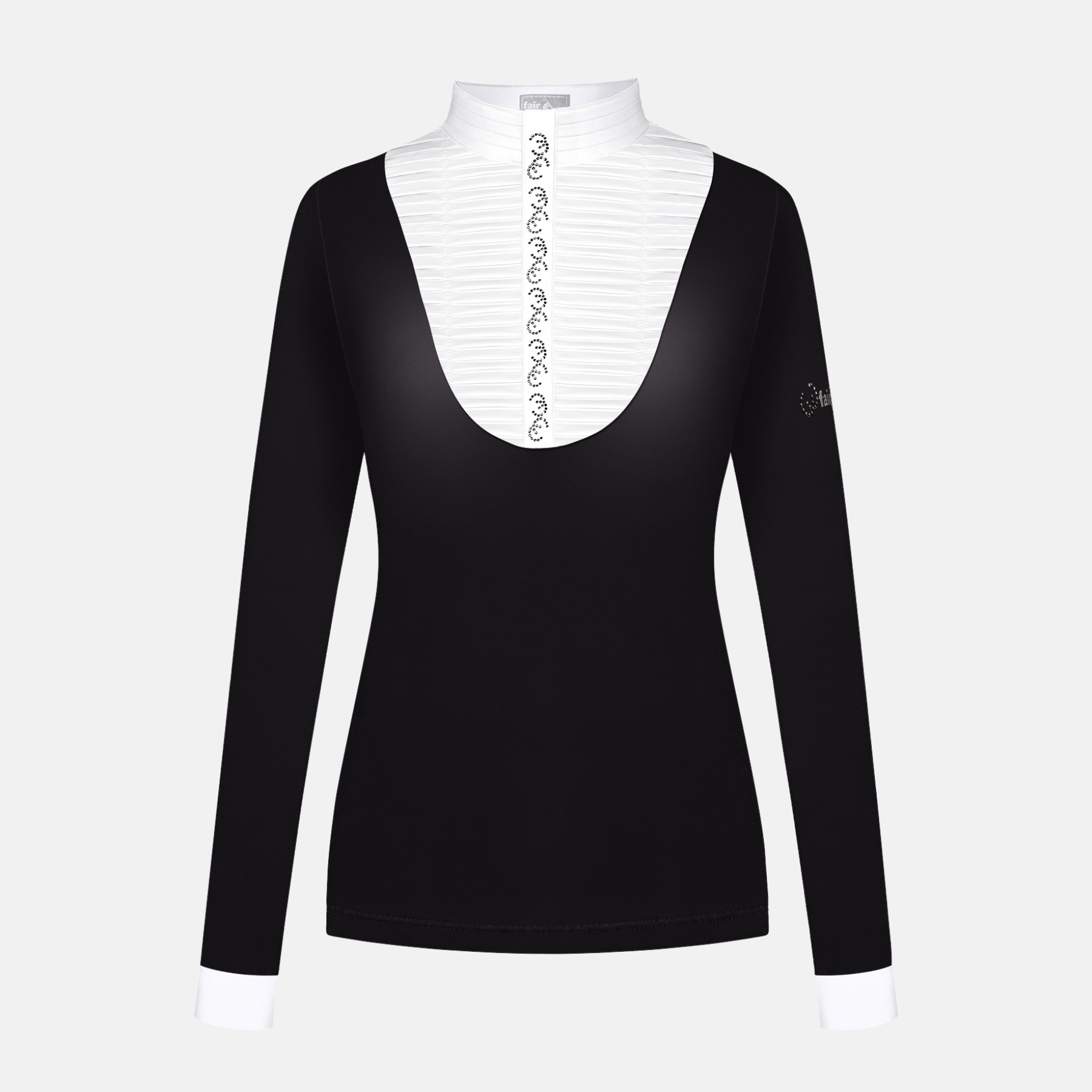 Fair Play LYNDAL Ladies Long Sleeve Competition Shirt, Black