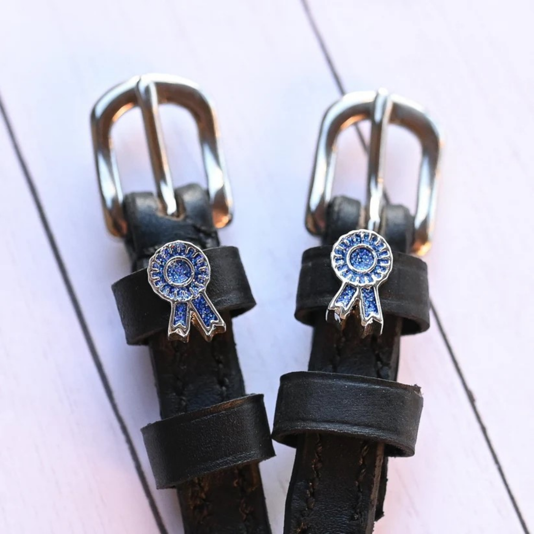 ManeJane Blue Ribbon Spur Straps