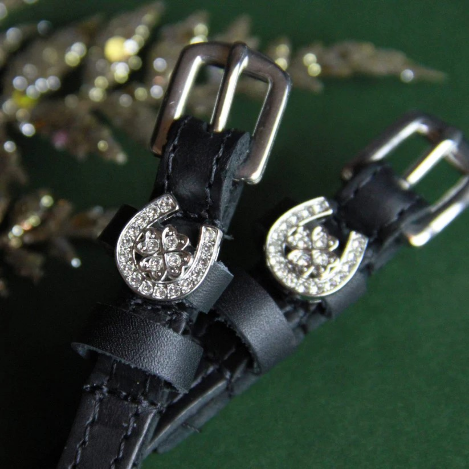 ManeJane Horse Shoe Clover Spur Straps