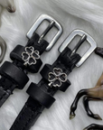 ManeJane Silver Outline Clover Spur Straps
