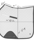 Sixteen Cypress Dressage Pad, White & Cognac