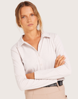 Milrey CALLIE Ladies Long Sleeve Blouse, Stone