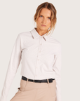 Milrey CALLIE Ladies Long Sleeve Blouse, Stone