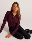 Milrey CALLIE Ladies Long Sleeve Blouse, Sumac